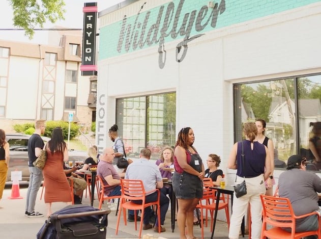 Wildflyer Coffee outdoor seating